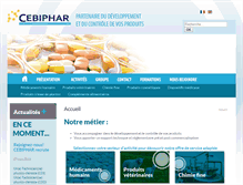 Tablet Screenshot of cebiphar.com